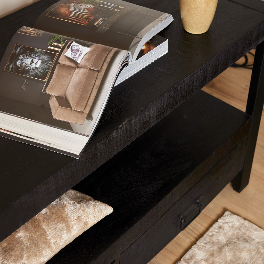 Tv meubel Boaz Zwart | 220 cm