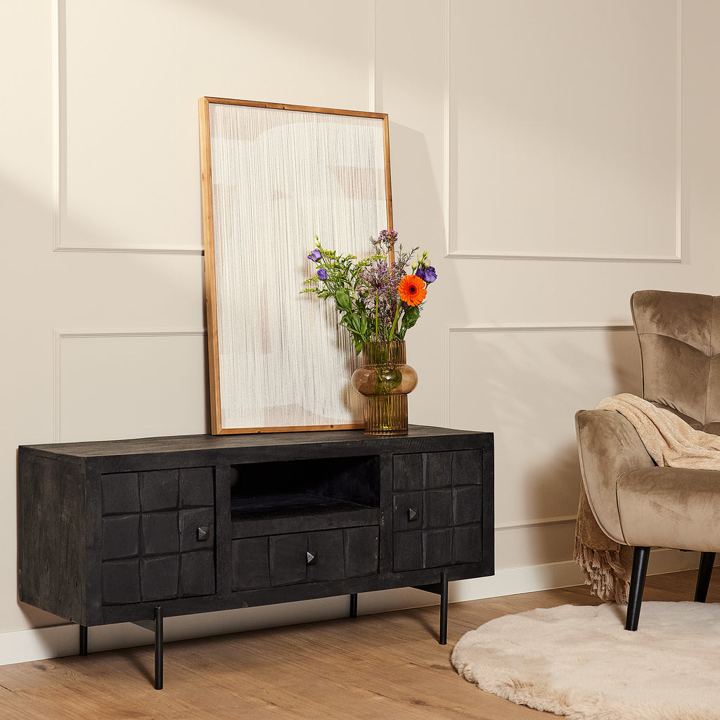 Tv-meubel Brandy Black | 120 cm