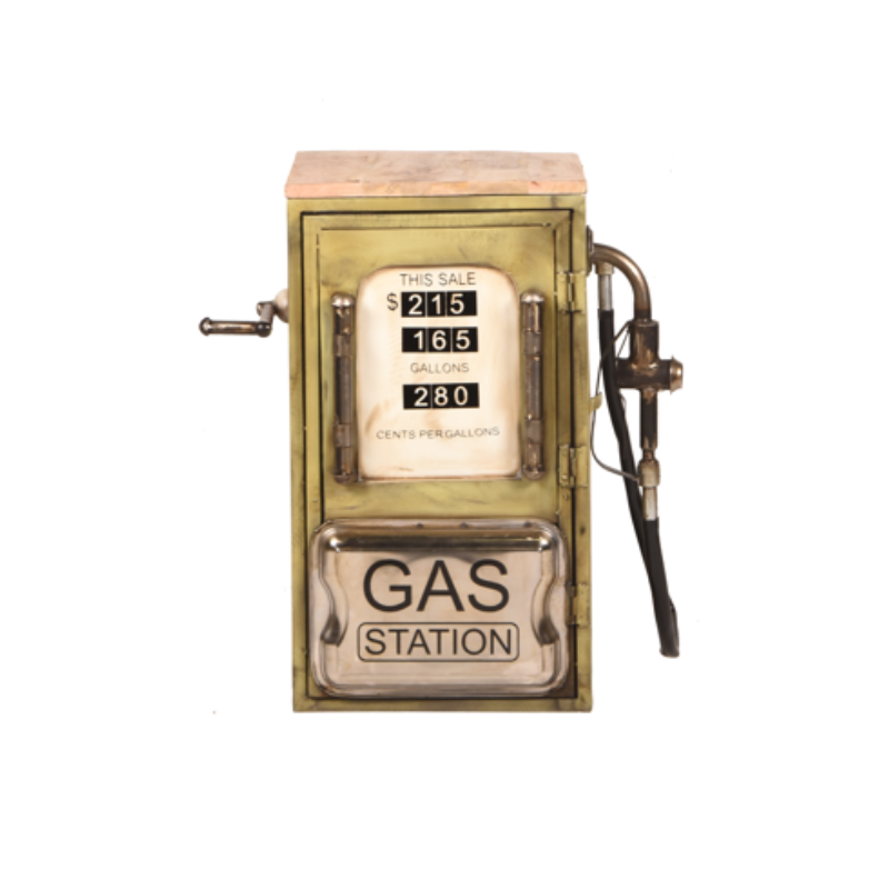 Vintage benzinestation | Bijzettafel