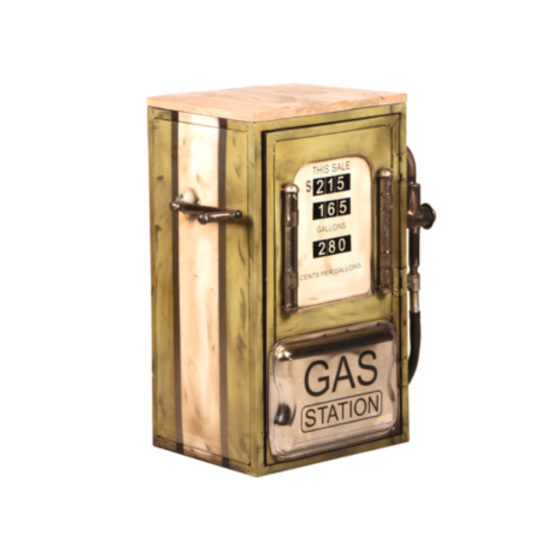 Vintage benzinestation | Bijzettafel