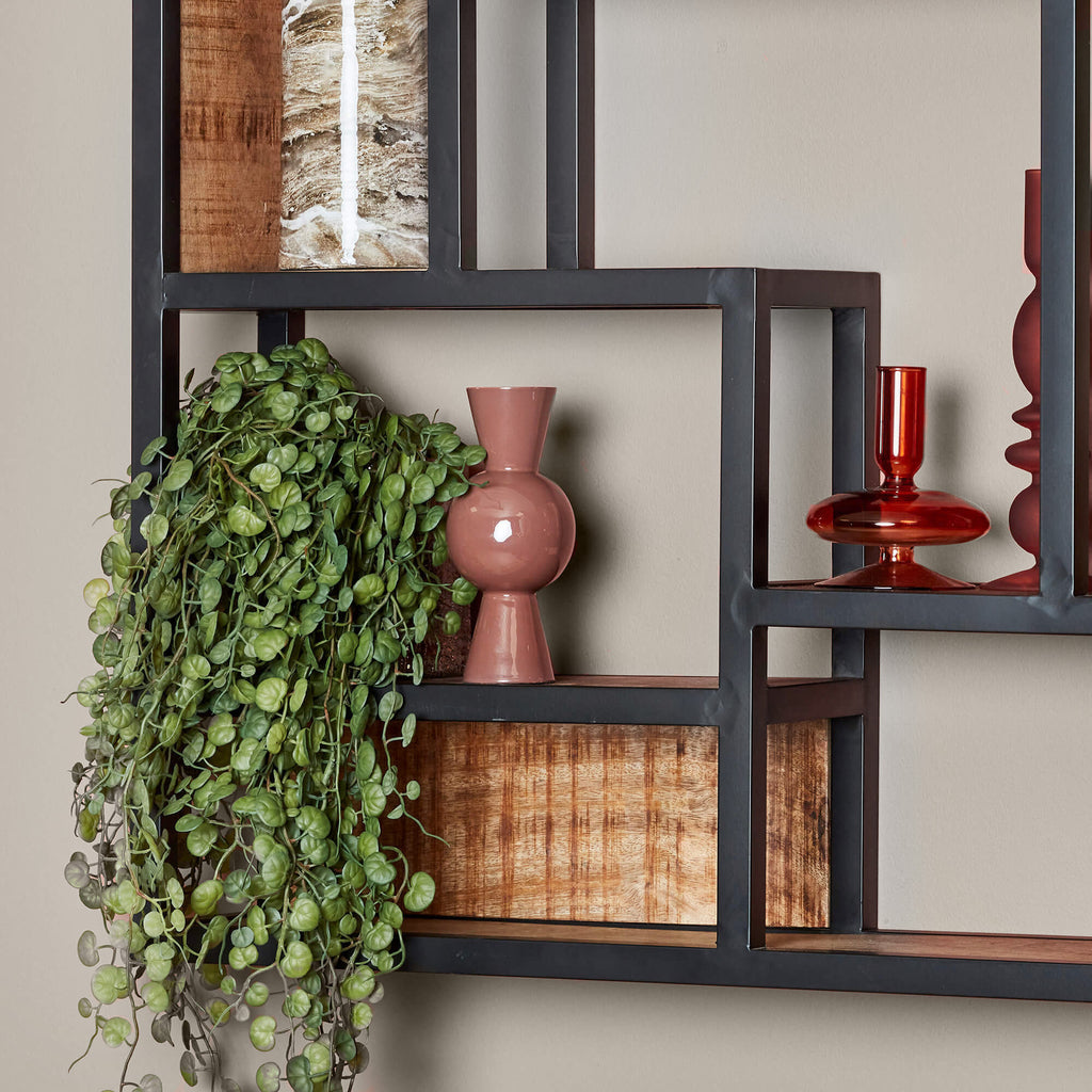 Square wall shelf | Mango wood