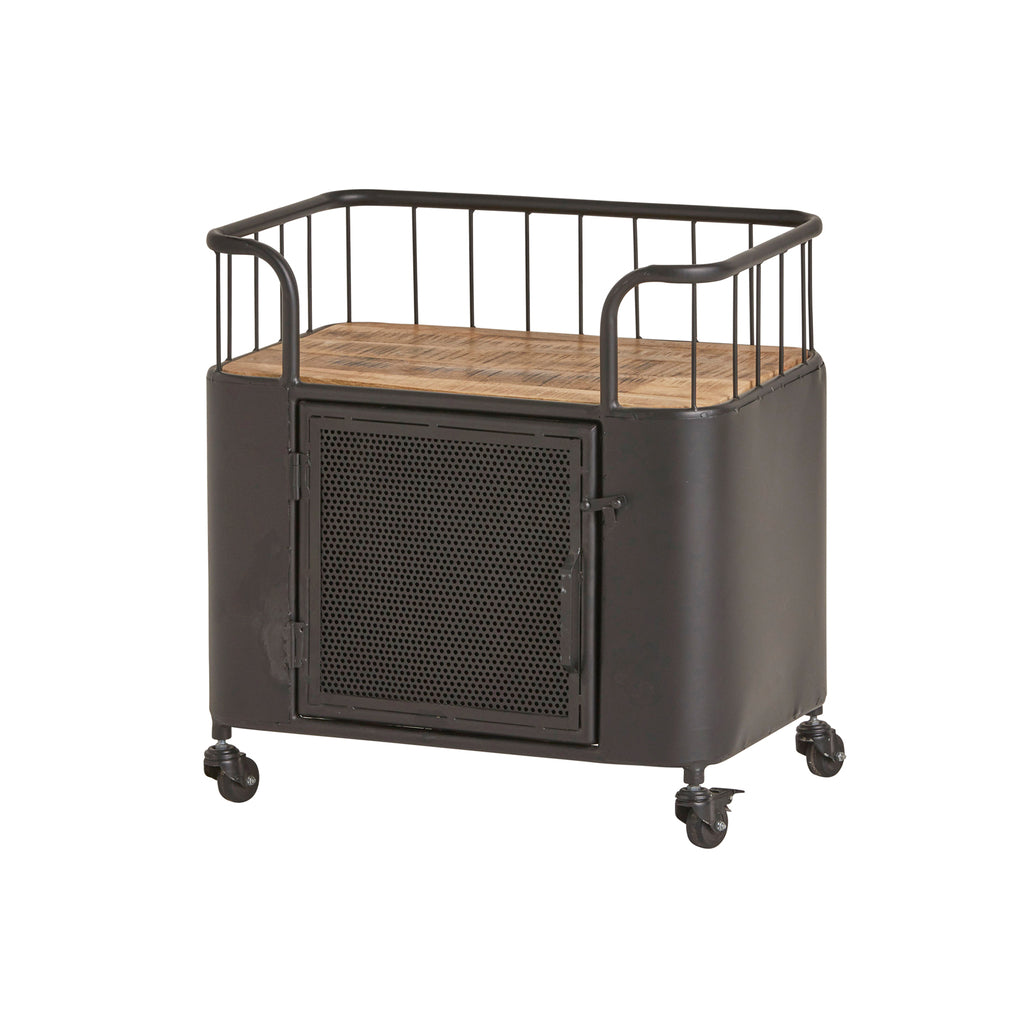 Draadkarretje met deur