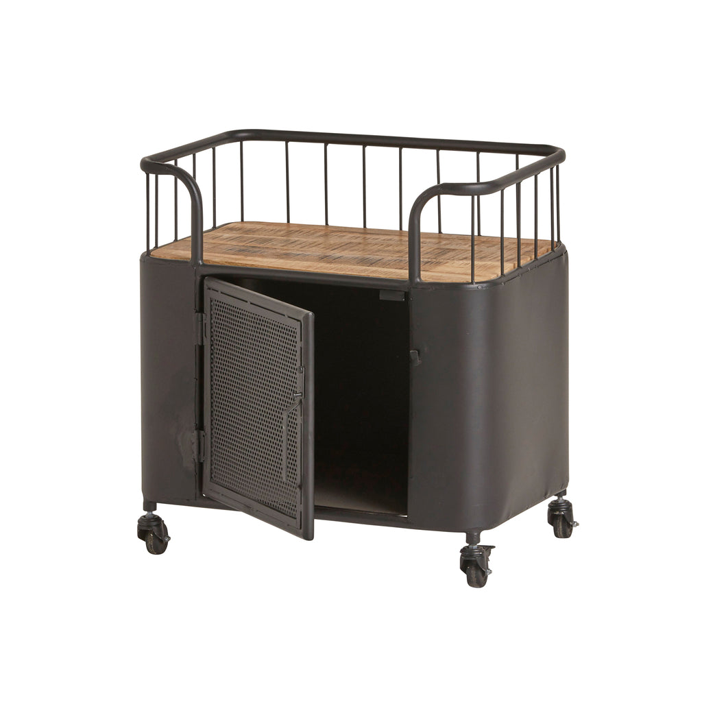 Draadkarretje met deur