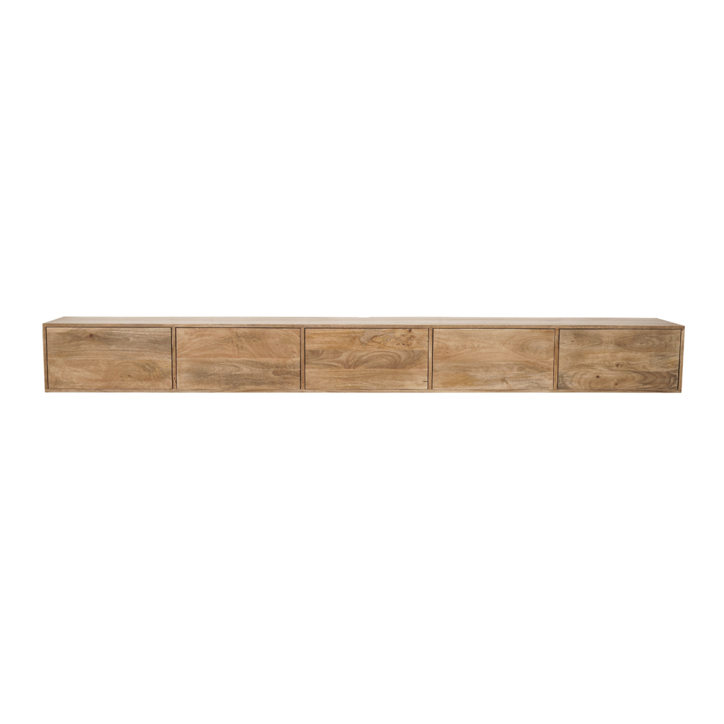 Zwevend tv-meubel Vision Naturel | 280 cm