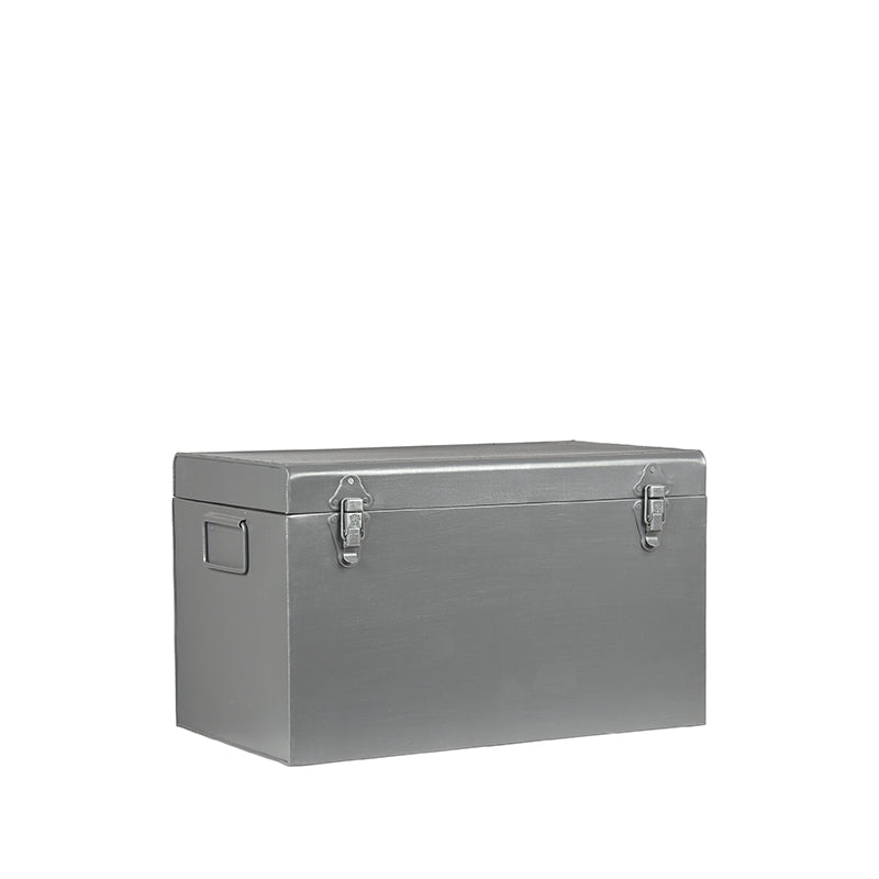 LABEL51 Vintage Storage Box - Antique Grey - Metal - S