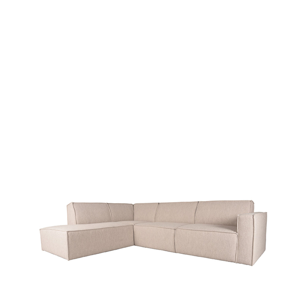 LABEL51 Bank Kay - Naturel - Boucle - Ottomane + 2,5-Zits