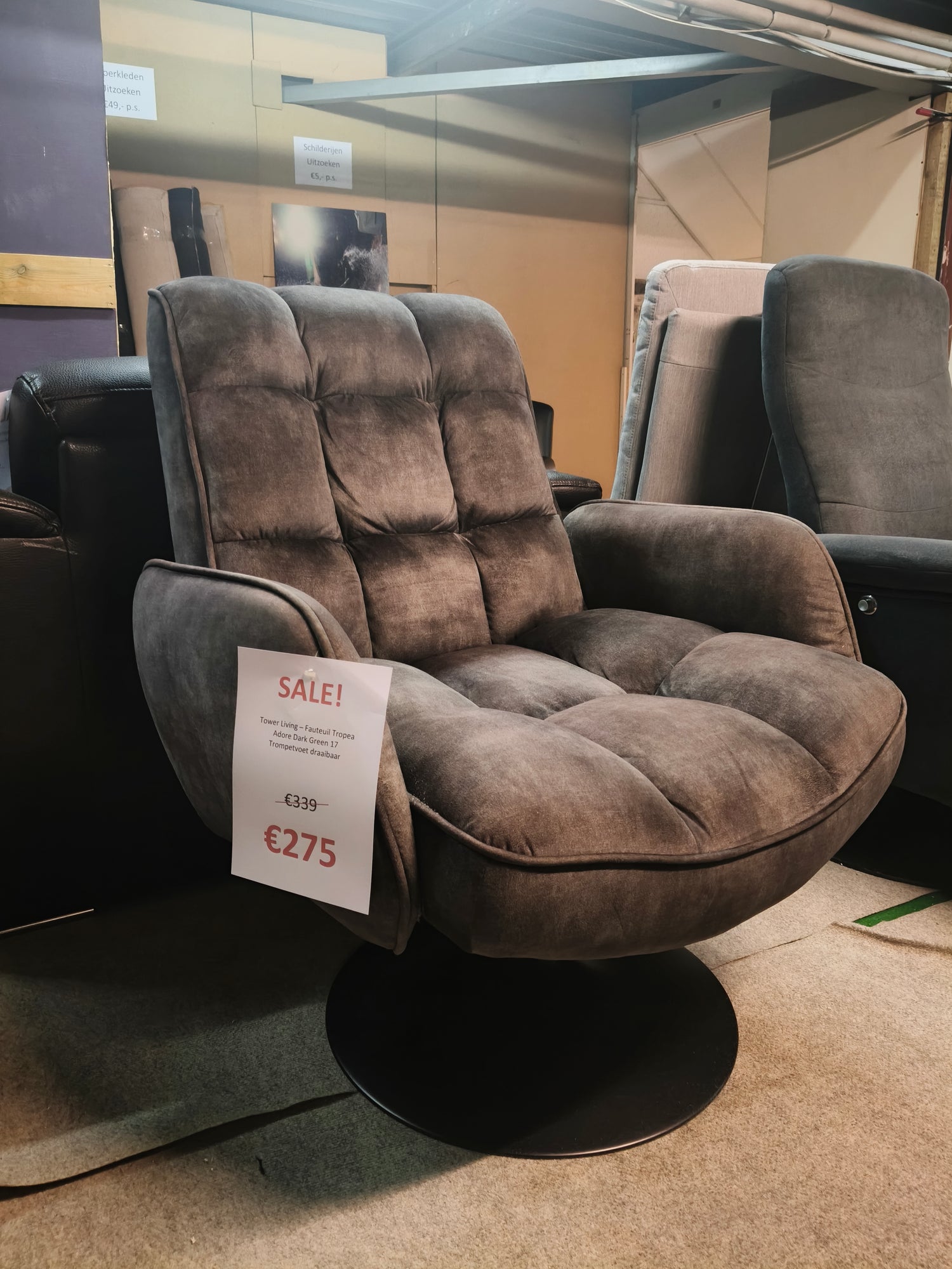 Tower Living - Fauteuil Tropea - Adore Dark Green