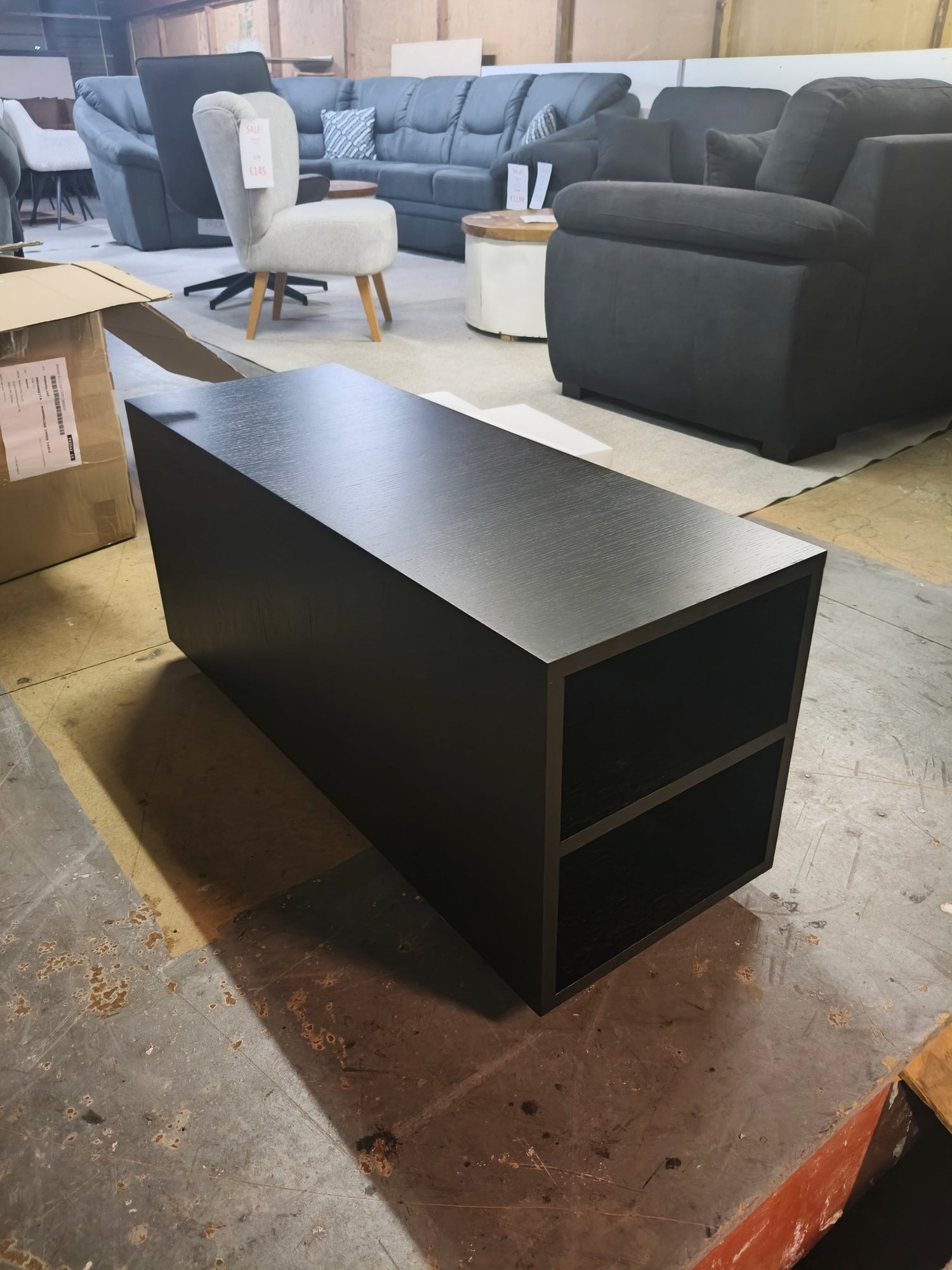 Passe Partout inner-table - Zwart eiken hout - tussentafel