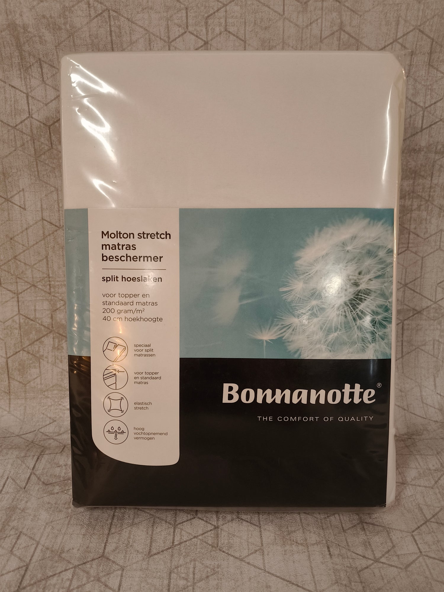 Bonnanotte Molton Stretch Matrasbeschermer – Split – 180/200 x 210/220 cm