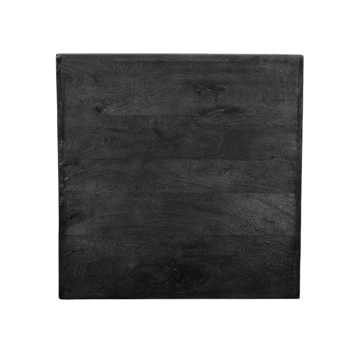 LABEL51 Eetkamertafel Tafelblad Straight Edge - Zwart - Mangohout - 70 cm