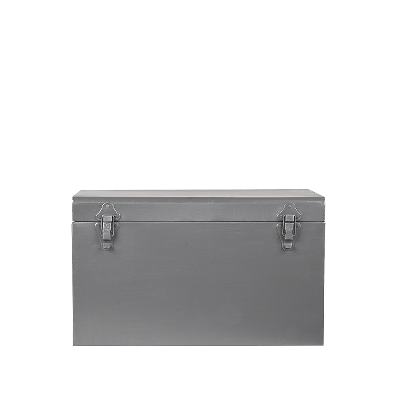 LABEL51 Vintage Storage Box - Antique Grey - Metal - S