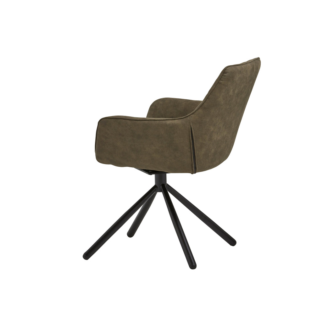 Rebel Spider eetkamerstoel - Cowboy - Olive 411 (Set van 2)