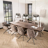 Eettafel Arcadia Oval - 311x130x77 cm - Drift Brown - Acacia