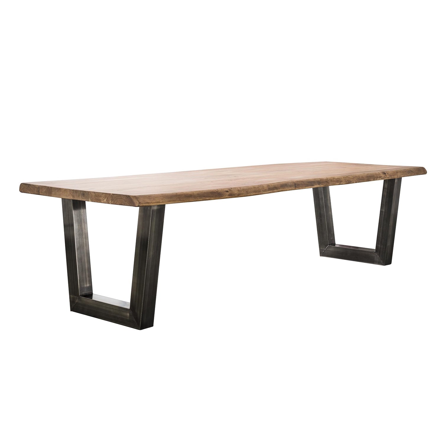Eettafel Stam - 300x100x77 cm - Naturel - Acacia