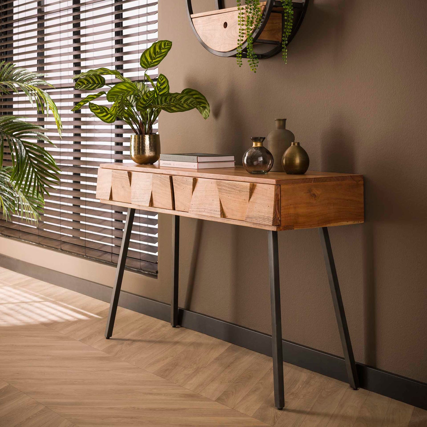 Kaptafel Demn - 120x42x77 cm - Naturel - Acacia