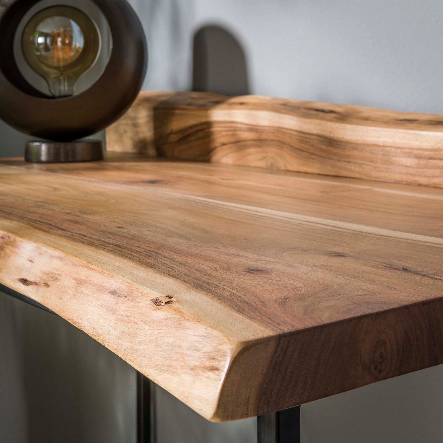 Bureau Live Edge - 110x63x76 cm - Naturel - Acacia