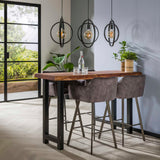 Bartafel Boomstam - 150x50x92 cm - Naturel - Acacia