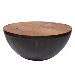 Salontafel Raft - 90x90x40 cm - Robuust - Hardhout