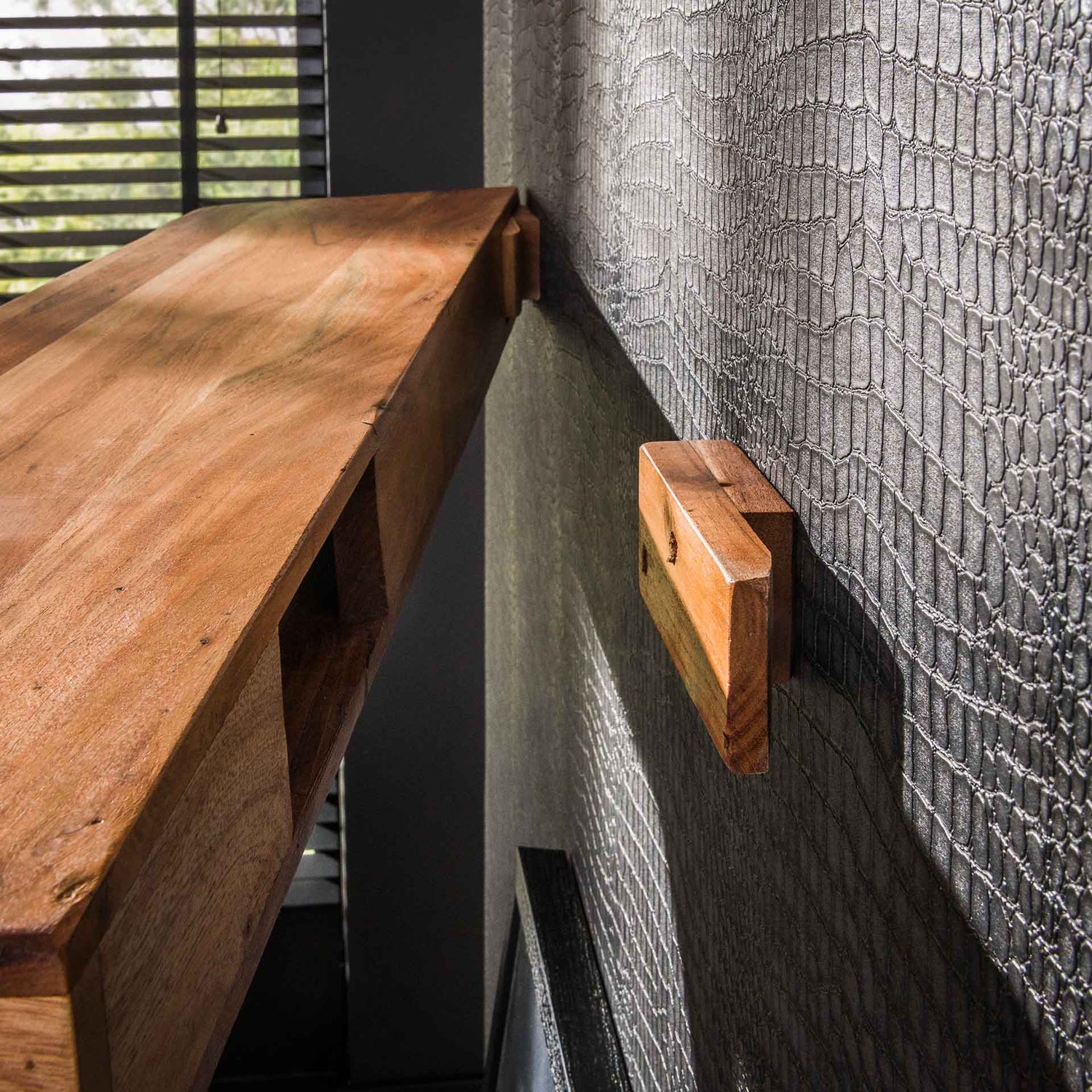Wandplank 100 Tree - 100x25x8 cm - Naturel - Acacia