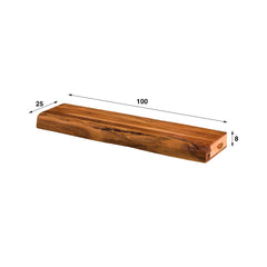 Wandplank 100 Tree - 100x25x8 cm - Naturel - Acacia