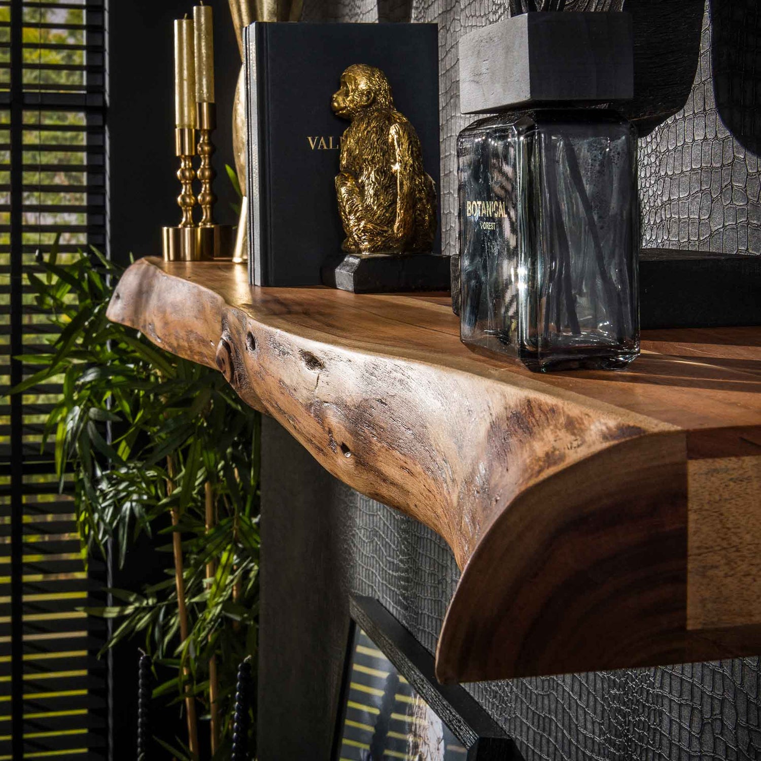 Wandplank 150 Tree - 150x25x8 cm - Naturel - Acacia