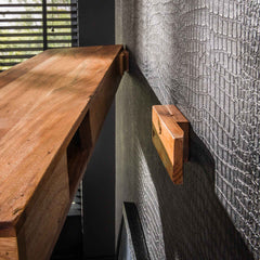 Wandplank 200 Tree - 200x25x8 cm - Naturel - Acacia