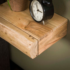 Nachtkastje 1L Tree XS - Set van 2 - 30x20x8 cm - Naturel - Acacia