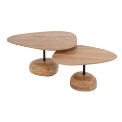 Salontafel Driehoekig - 80x80x40 cm - Naturel - Acacia