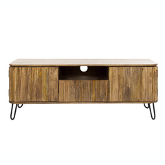TV-meubel Wave - 135x40x50 cm - Zandkleur - Mango