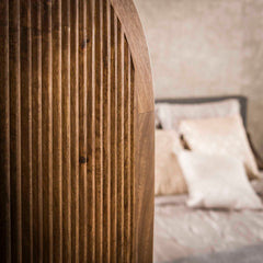 Roomdivider Wave 3-Delig - 150x8x170 cm - Zandkleur - Mango