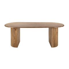 Eettafel Wave - 215x90x78 cm - Zandkleur - Mango