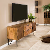TV-meubel Tweak - 135x35x55 cm - Zandkleur - Mango