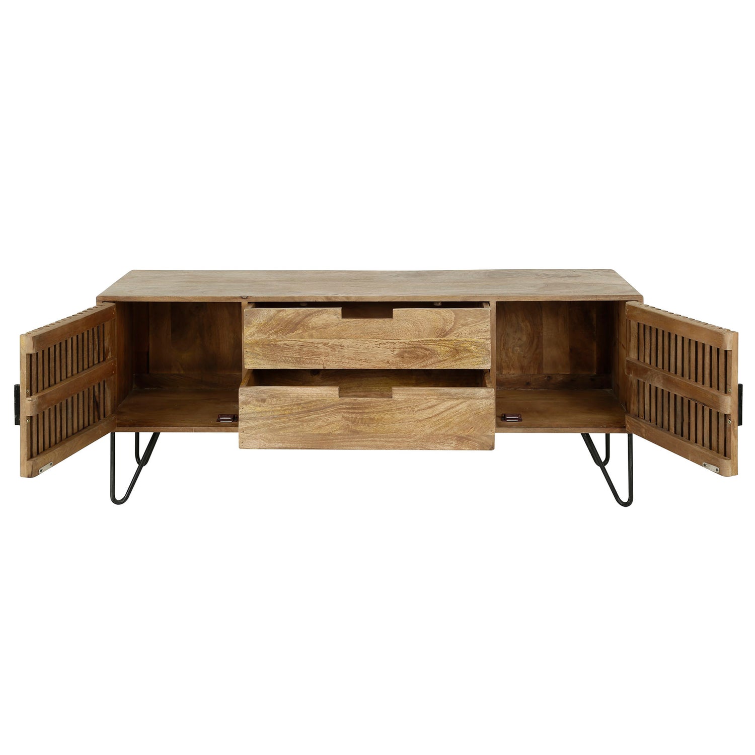 TV-meubel Tweak - 135x35x55 cm - Zandkleur - Mango