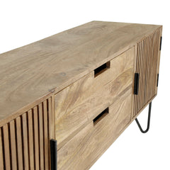 TV-meubel Tweak - 135x35x55 cm - Zandkleur - Mango
