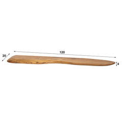 Wandplank 120 Organic - 120x20x4 cm - Naturel - Acacia