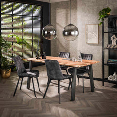 Eettafel Edge - 180x90x76 cm - Naturel - Acacia