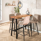 Bartafel Live Edge - 125x46x93 cm - Naturel - Acacia