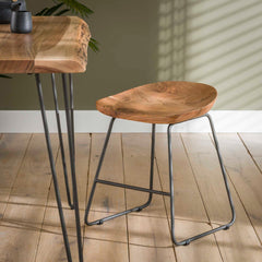 Kruk Hout Ergo 2 stuks - 41x38x52 cm - Naturel - Acacia