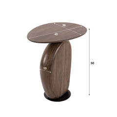Bijzettafel Art Solid - 45x36x50 cm - Glaze Brown - Acacia