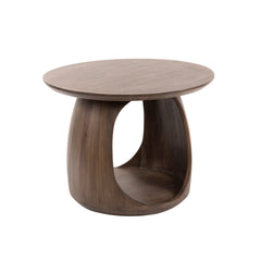 Bijzettafel Flow Solid M - 60x60x46 cm - Glaze Brown - Acacia