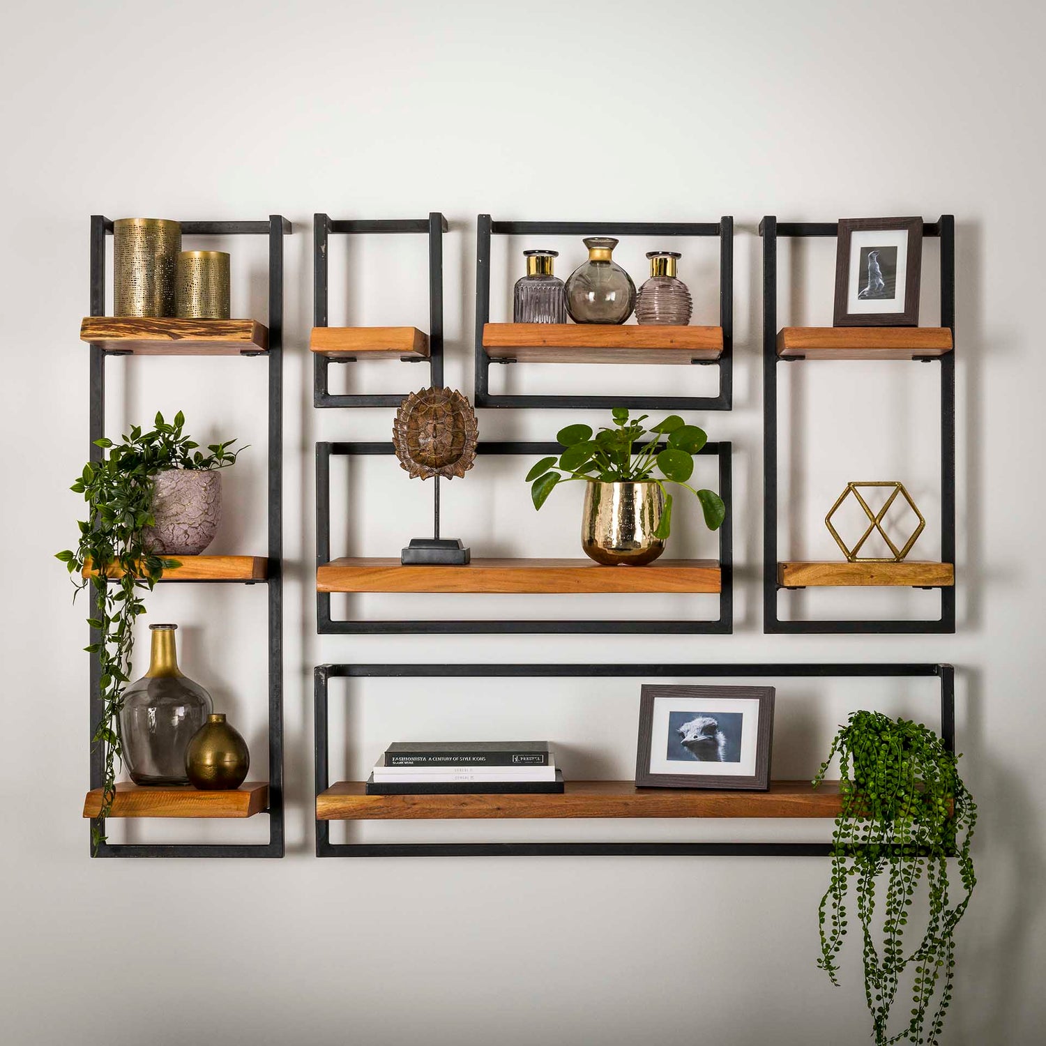 Wandplank Edge 30cm - 30x25x30 cm - Naturel - Acacia