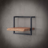 Wandplank Edge 40cm - 40x25x30 cm - Naturel - Acacia