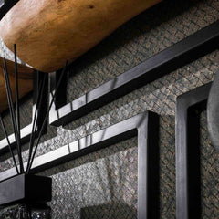 Wandschap Edge - Set van 5 - 25x15x75 cm - Naturaal - Acacia