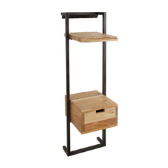Nachtkastje Air Solid XS - 30x30x100 cm - Naturel - Acacia