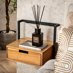 Nachtkastje Air Solid - 44x35x45 cm - Acacia Naturel