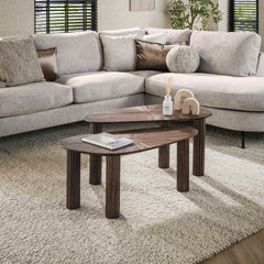 Salontafel Maya - 84x39x43 cm - Rust Brown - Teak