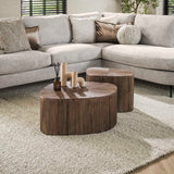 Salontafel Maya Vierhoekig XL - Set van 2 - 73x68x31 cm - Rust Brown - Teak