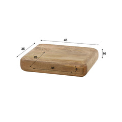 Nachtkastje Sleek - 45x35x10 cm - Zandkleur - Mango
