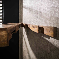 Wandplank 170 Sleek - 168x35x10 cm - Zandkleur - Mango