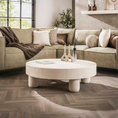 Salontafel Bulky Stone - 110x110x35 cm - Marmer Composiet